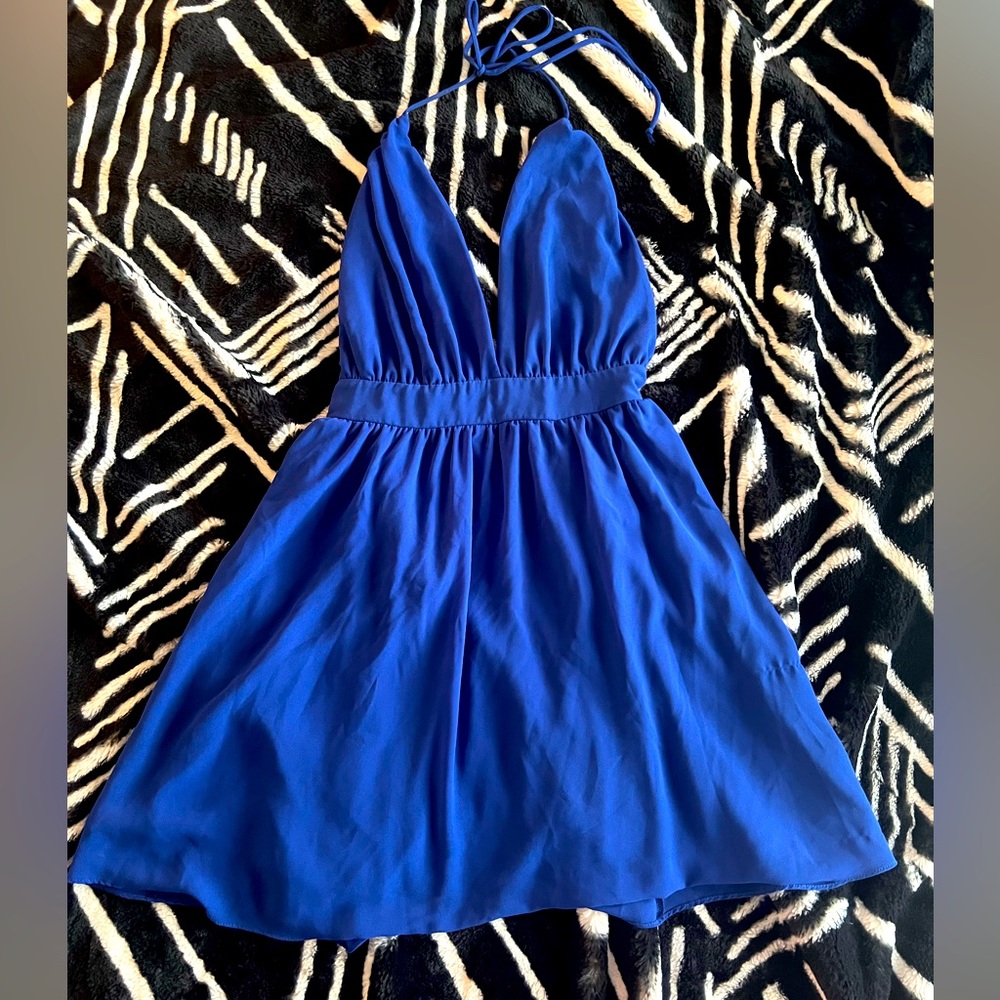 embrace Blue Cocktail/Wedding Dress Size L